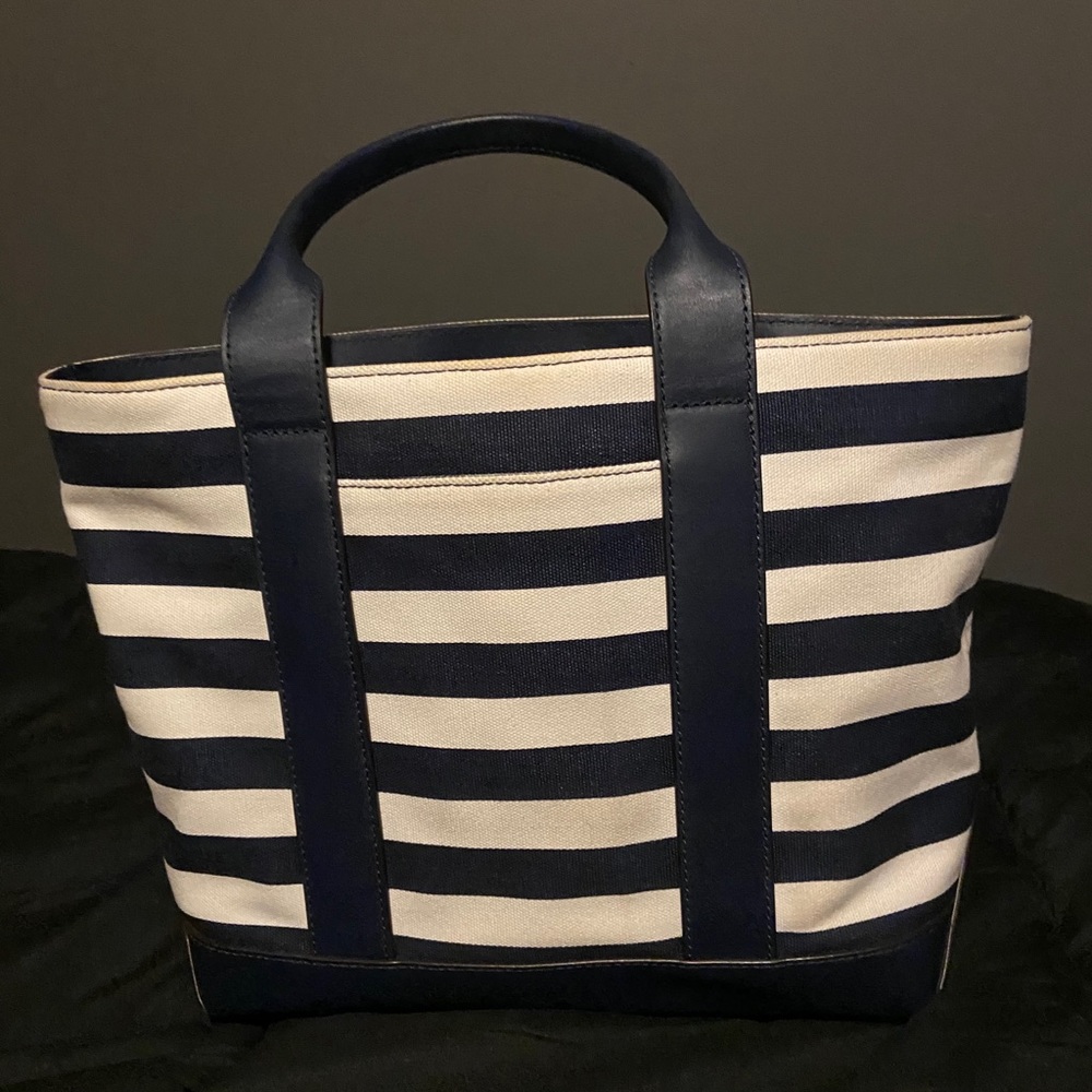 Michael Kors Blue and white Striped Tote - Picture 6 of 15